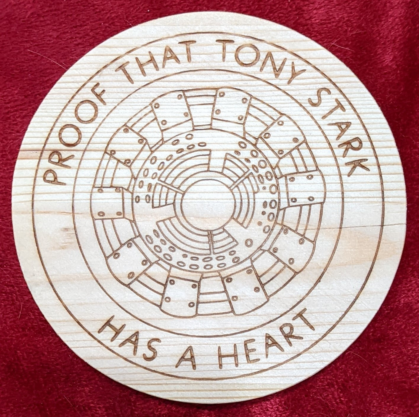 Tony Start has a heart Pine Round