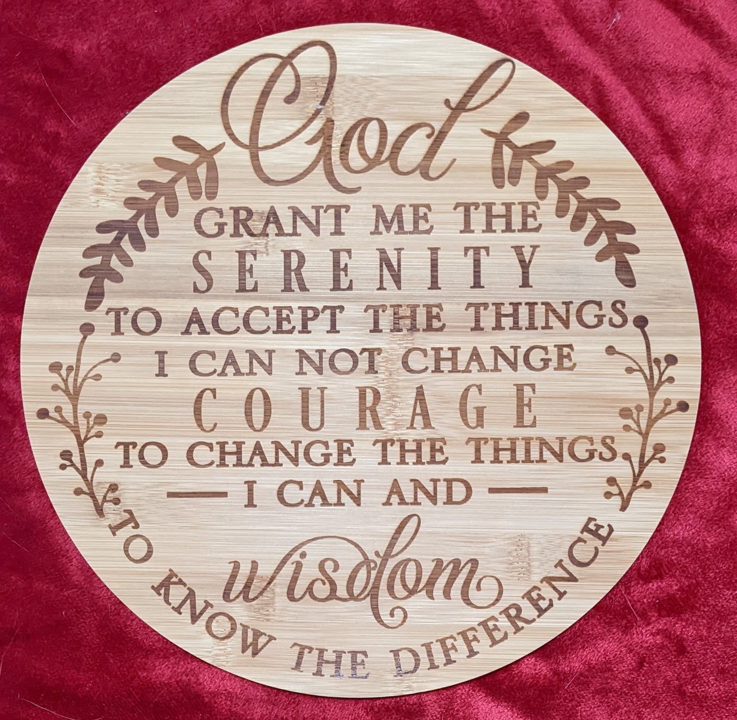 'God grant me the serenity' Cutting Board