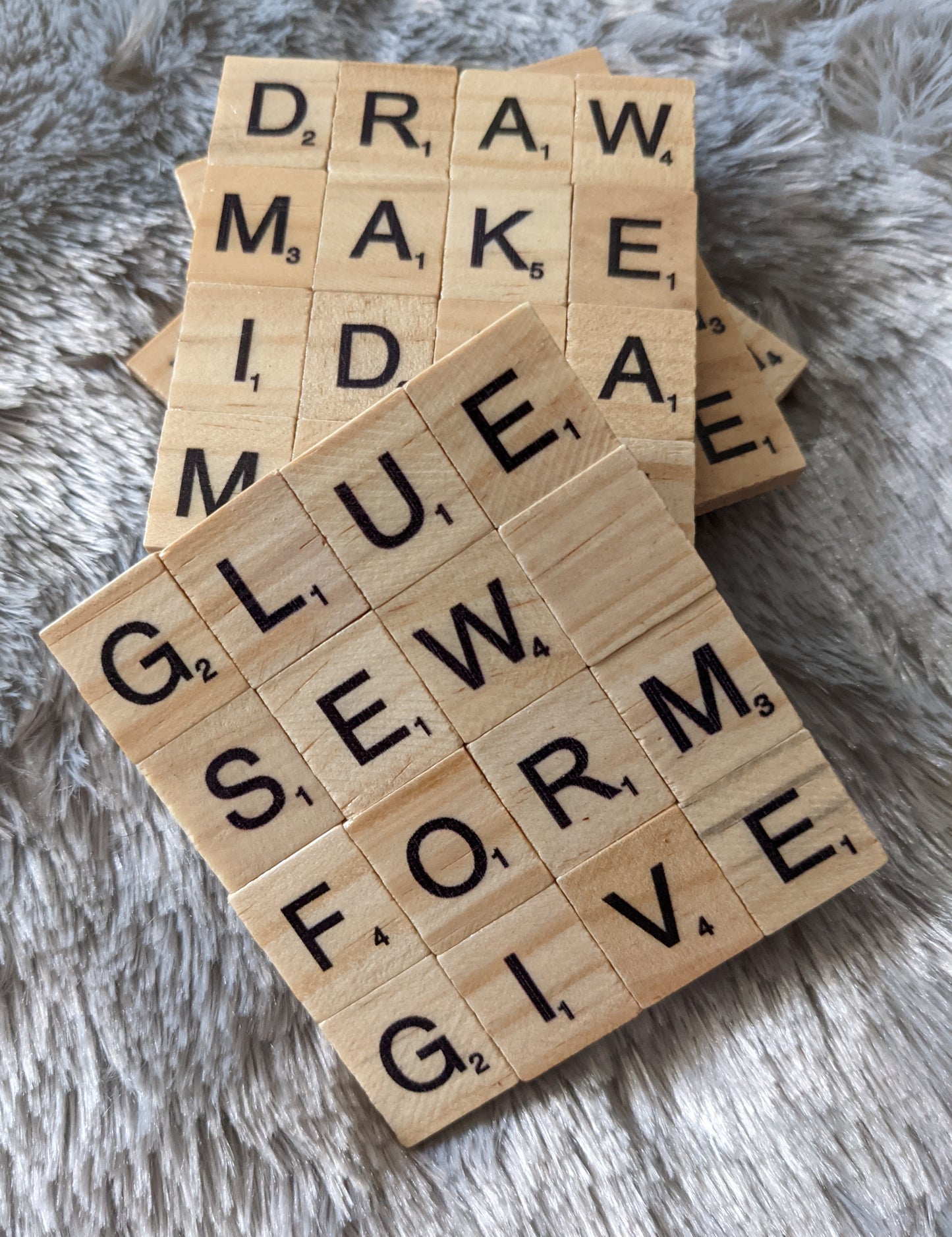 Craft Scrabble Coasters