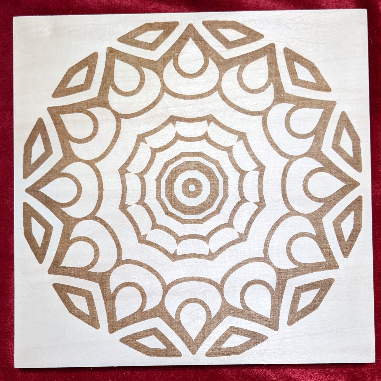 Mandala Wood Canvas