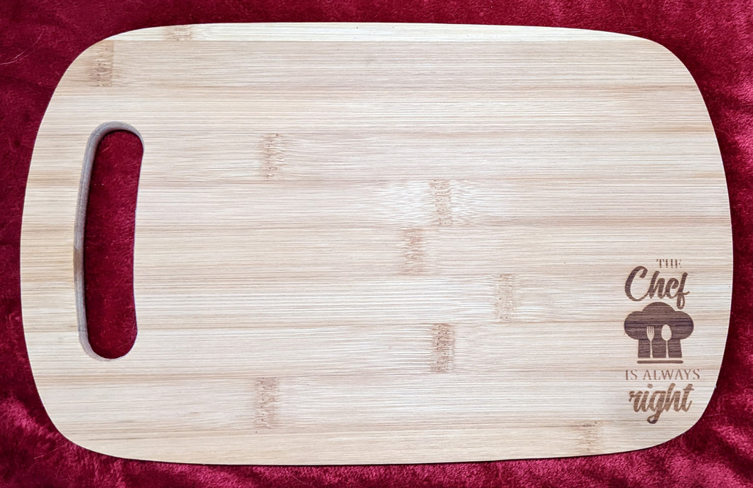 'Chef is Always Right' Cutting Board
