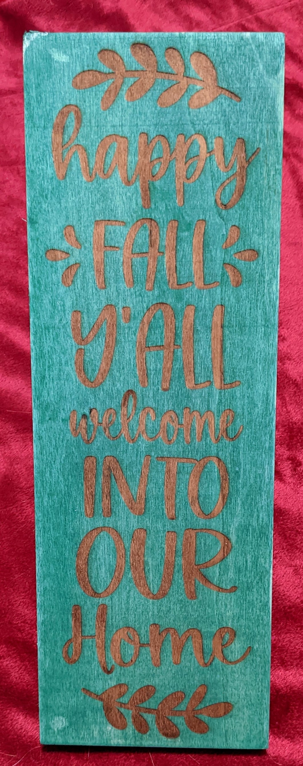 'Happy Fall Yall' Welcome Sign