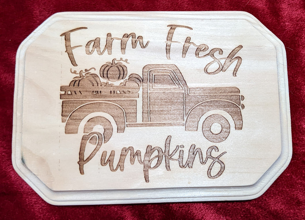 Farm Fresh Pumpkins Plaque