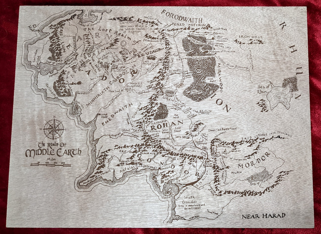 Middle Earth Map