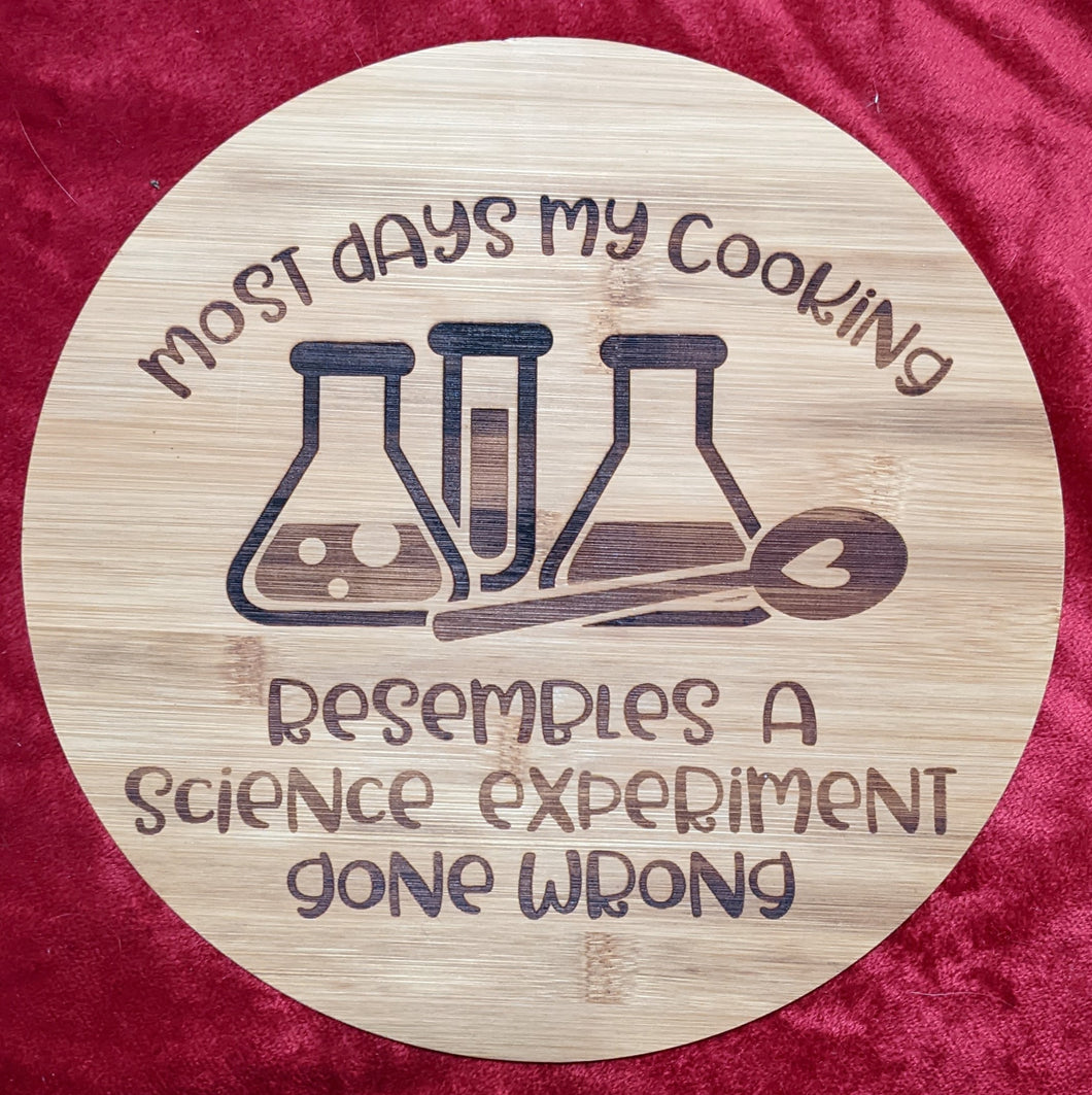 'Cooking Science Experiment' Cutting Board